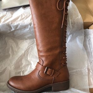 Cognac colored boots